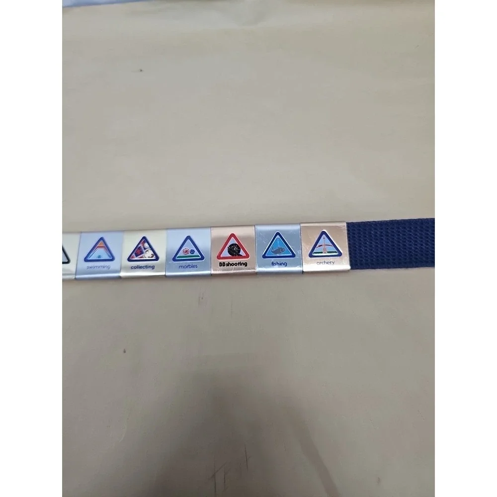 Vintage CUB SCOUT Boy Scouts of America Uniform‎ BELT & BUCKLE BSA Badge 40